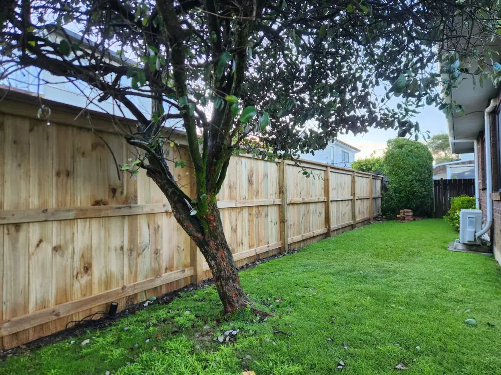 After: Full pine fence replacement in Avondale