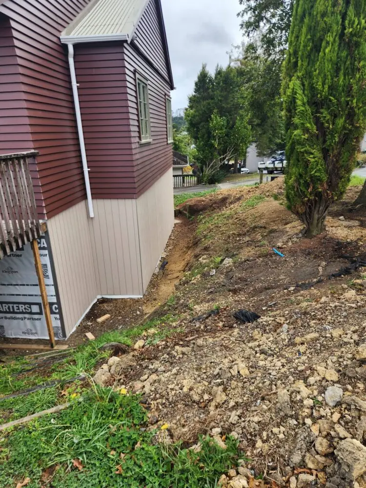 Before: Retaining wall installation and excavation in Henderson