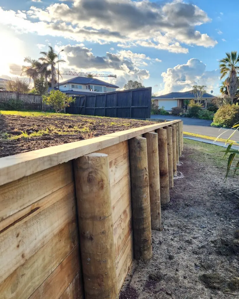 Retaining walls work by Pristine Exteriors in West Auckland